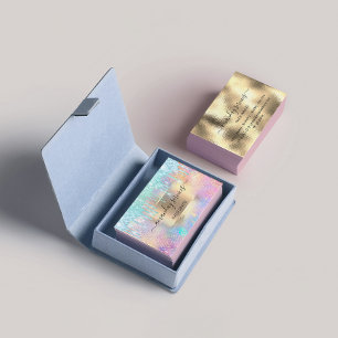 Carte De Visite Boutique de maquillage Holographe Boutique Parties