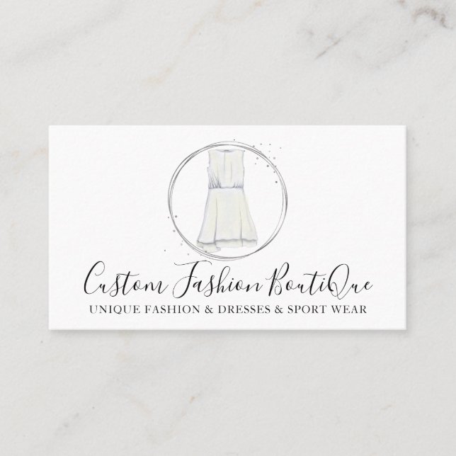 Carte De Visite Boutique de mode robe (Devant)