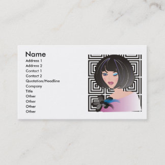 Carte De Visite Boutique de mode, salon de beauté ou maquilleur
