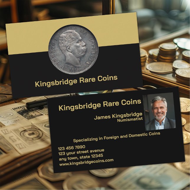 Carte De Visite Boutique de Monnaies du Numismate (Créateur téléchargé)