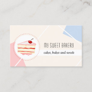 Carte De Visite Boutique de pâtisserie moderne Boulangerie Gâteau