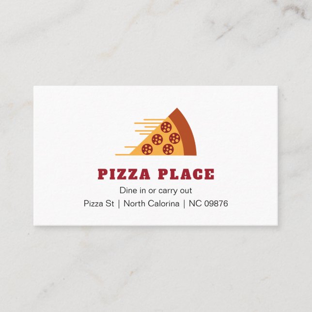 Carte De Visite Boutique de pizza (Devant)