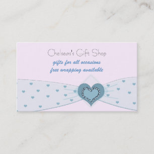 Carte De Visite Boutique de ruban bleu bébé