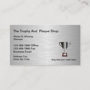 Carte De Visite Boutique de Trophées et Plaques