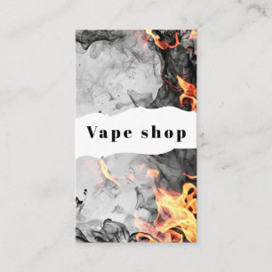 Carte De Visite Boutique de vapotage de fumée de cigarette électro
