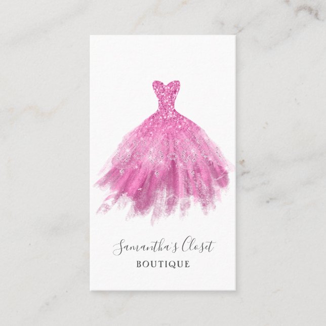 Carte De Visite Boutique de vêtements de mode (Devant)