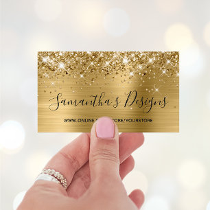 Carte De Visite Boutique en ligne Glitt Gold Foil