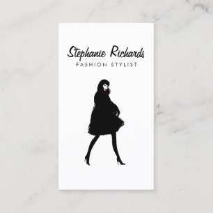 Carte De Visite Boutique Fille de Mode, Styliste