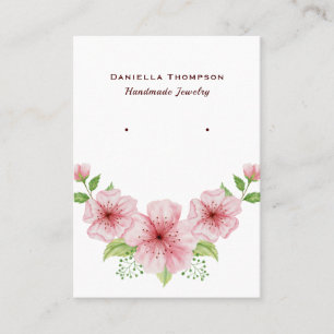 Carte De Visite Boutique Floral Bijoux botanique Écran d'oreille