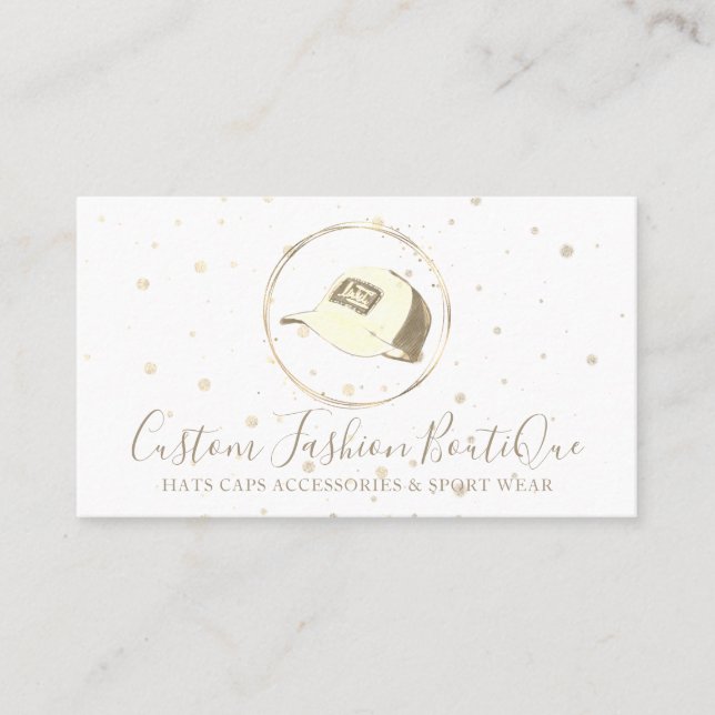Carte De Visite Boutique Gold Store Boutique Casquette Sport Casqu (Devant)