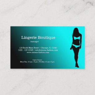 Carte De Visite Boutique Lingerie