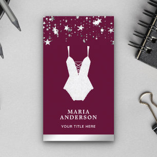 Carte De Visite Boutique Lingerie Lingerie en dentelle blanche