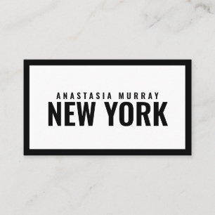 Carte De Visite Boutique luxueuse et moderne Black White Minimalis