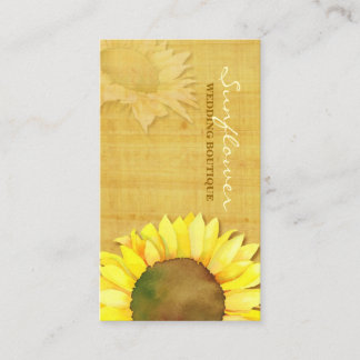 Carte De Visite Boutique Mariage de tournesol Papyrus