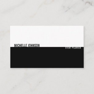 Carte De Visite Boutique minimaliste de luxe noir/blanc