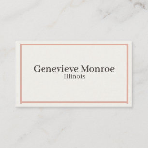Carte De Visite Boutique minimaliste luxe Neutre Elégance