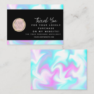 Carte De Visite Boutique moderne Beauty Tie Dye Merci Logo