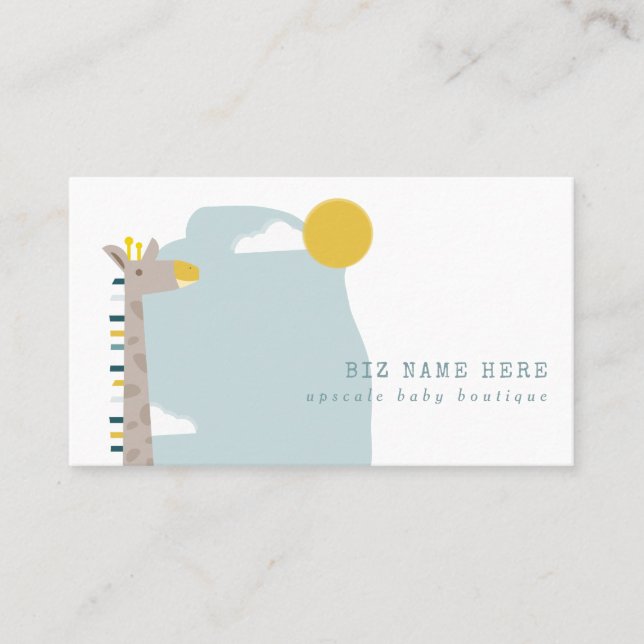 Carte De Visite Boutique pour enfants Giraffe Baby (Devant)