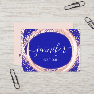 Carte De Visite Boutique professionnelle Maquillage Beauty Pink Ro
