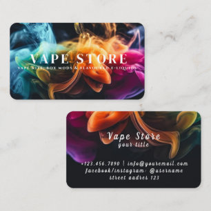 Carte De Visite Boutique Vape Tabac Cigarette