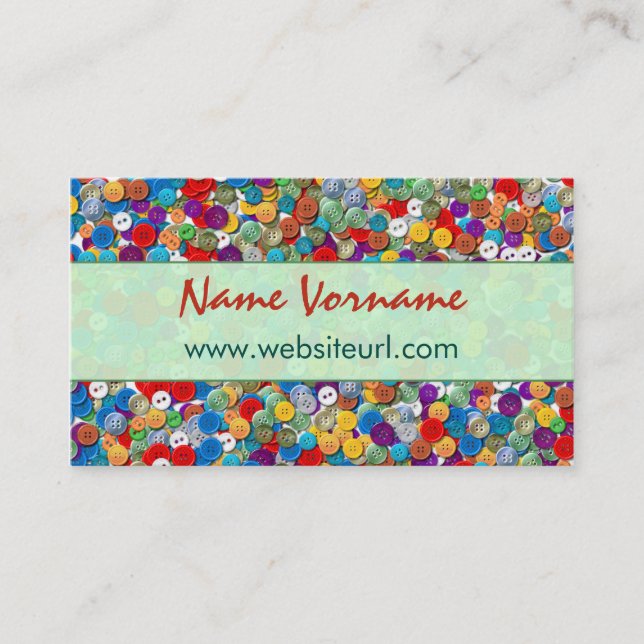 Carte De Visite boutons (Devant)