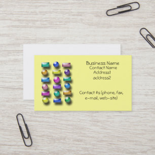 Carte de visite - boutons 3D