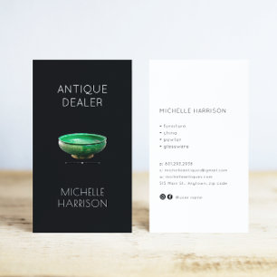 Carte De Visite Bowl 13ème siècle Antique Dealer Antique Store