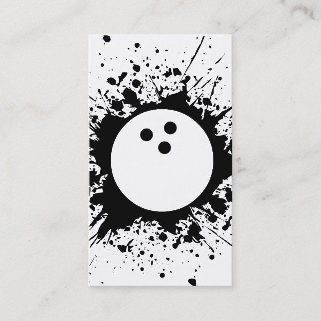 Carte De Visite bowling (Devant)