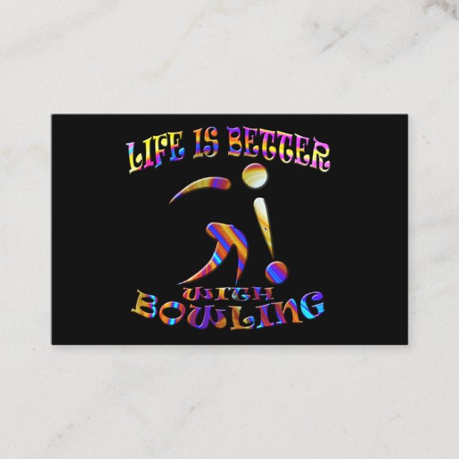 Carte De Visite Bowling (Devant)