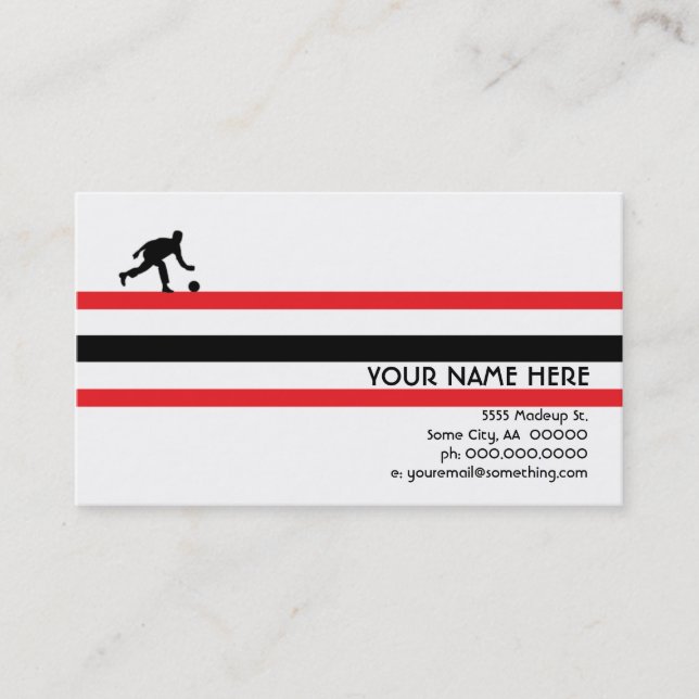 Carte De Visite bowling : air star (Devant)