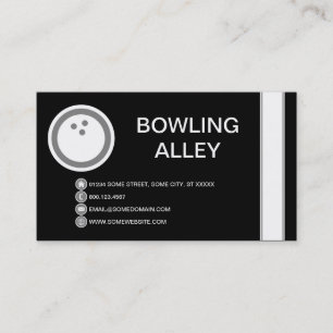 Carte De Visite BOWLING ALLEY bulble