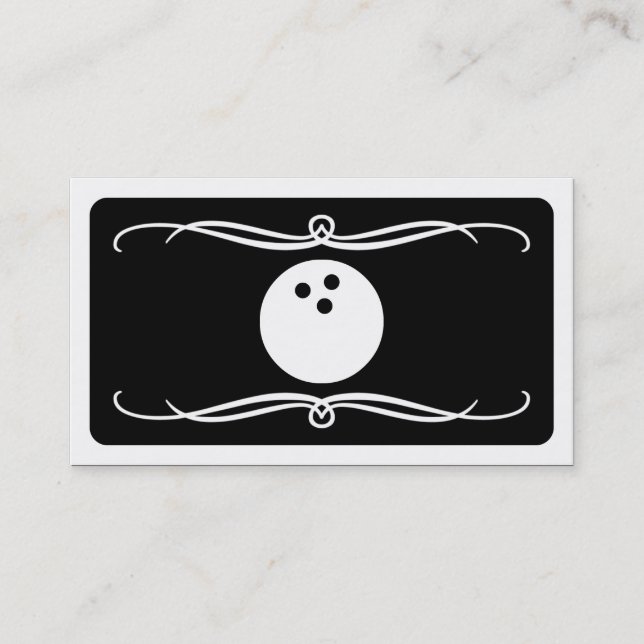 Carte De Visite bowling mod (personnalisable en couleur) (Devant)
