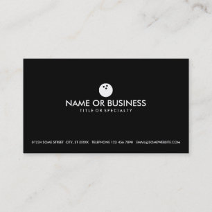 Carte De Visite bowling simple