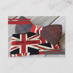 Carte de visite Bowtie en bois