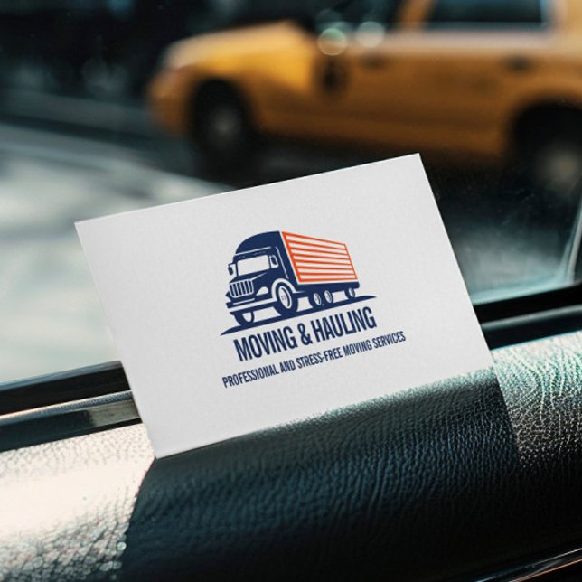 CARTE DE VISITE BOX TRUCK PROFESSIONNEL DE DÉPLACEMENT ET DE HAULI (Créateur téléchargé)