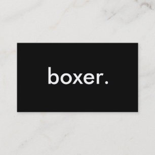 Carte De Visite boxeur.
