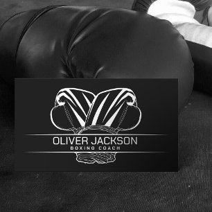 Carte De Visite Boxing coach cool minimal 