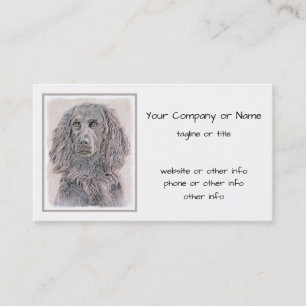 Carte De Visite Boykin Spaniel Paining - Cute Original Dog Art
