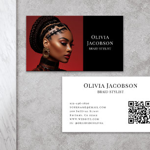 Carte De Visite Braid Stylist Cheveux photo Locticier