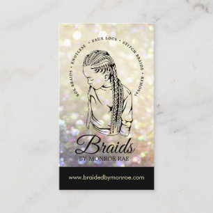 Carte De Visite Braider à cheveux - Braids - Braile - Styliste - S