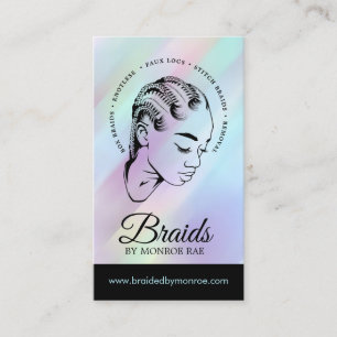 Carte De Visite Braider à cheveux - Braids - Braile - Styliste - S