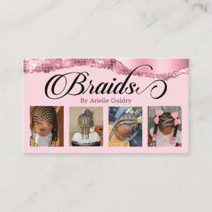 Carte De Visite Braids Hair Braiding Stylist Salon Ajouter Photos