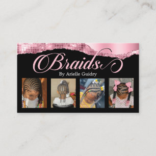 Carte De Visite Braids Hair Braiding Stylist Salon Ajouter Photos 
