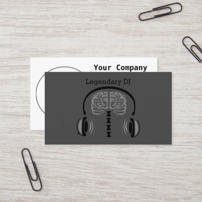Carte De Visite Brain Jam (Devant/Arrière en situation)