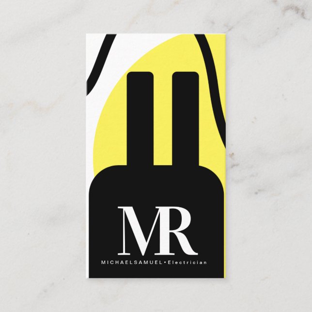Carte De Visite Branche électrique Marque commerciale de l'électri (Devant)