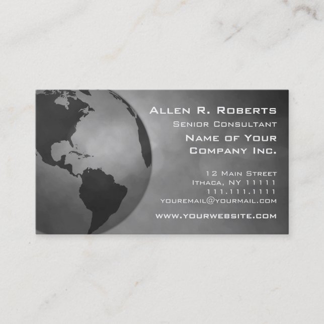 Carte De Visite Branche globale des Amériques de commerce (Devant)