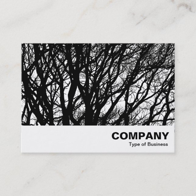 Carte De Visite Branches à contraste élevé (Devant)
