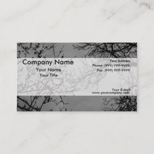 Carte De Visite Branches d'arbre sur un ciel foncé