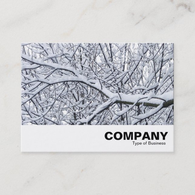 Carte De Visite Branches de neige (Devant)