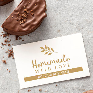 Carte De Visite Branches modernes maison avec citation d'amour